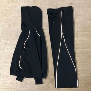 Ensemble de Survêtement Unisexe YITE Molleton Épais 500 g/m² Coupe Boxy pour Homme Sweat à Capuche Court Oversize et Pantalon de Jogging - Product Image 2