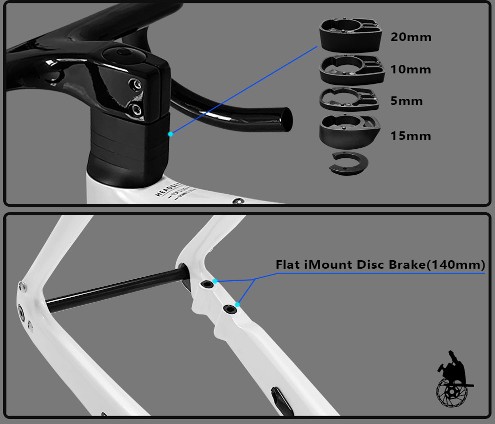 TWITTER 700 * 28C disque hydraulique complet en Fiber de carbone vélo