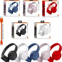 Casque sans fil supra-auriculaire Bluetooth avec basses intégrées pour le sport et l'écoute de musique