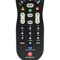 Télécommande universelle tout-en-un Motorola DRC80 tactile pour téléviseur, câble, DVD et audio