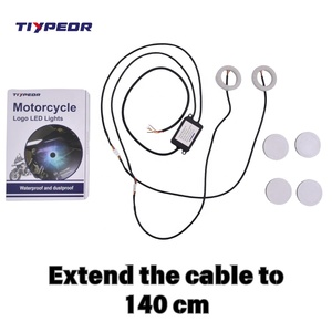 Logo LED TIYPEOR 50mm Cerchio Luminoso RGB con Coperchio Luce Anello Angel Eyes per Retroilluminazione Logo BMW Logo LED per YAMAHA - Product Image 3