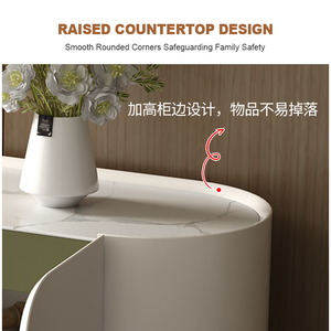 Thiết kế mới sang trọng phong cách gỗ bàn giao tiếp bảng tủ bên bàn ăn đồ nội thất phòng ăn tự chọn lưu trữ tủ bên - Product Image 5