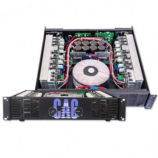 PFX CA6 Professional Power Amplifier 2*450W 2 Channel Stage Performance Class H Pure Post 8ohm Metal Professional Amplifier