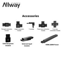 ALLWAY Offre Spéciale SKD Réglable Aluminium Noir Moderne Intérieur 7w 10w 15w 20w 25w 30w SMD Éclairage sur Rail Led Magnétique