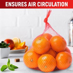 Bolsas de malla reutilizables y lavables para productos agrícolas, ecológicas, con cordón, para almacenar frutas y verduras. - Product Image 5