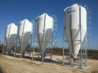 Silo à alimentation en fibre de verre pour élevage de porcs et de volailles