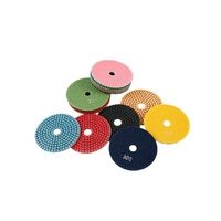 Tampons de polissage diamantés humides à base de résine de qualité supérieure, 4 pouces (100 mm), pour béton, pierre, marbre, granit, sol
