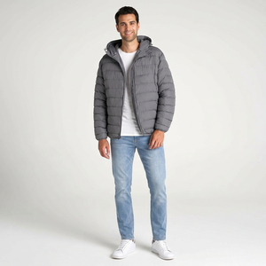 Wholesale Custom Shiny Blue Oversized Puffer <b>Jacket</b> Custom Bubble Down Winter Coat With Logo <b>Long</b> Length Puffer <b>Jacket</b> OEM - Product Image 1