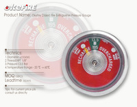 Manomètre à tube Bourdon classique Okefire pour extincteur