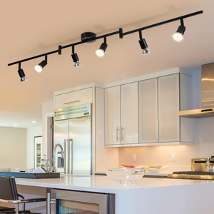 Éclairage sur rail LED dimmable à 6 têtes, projecteur de plafond réglable, <span class=keywords><strong>lampe</strong></span> moderne à montage en surface pour maison, commerce, <span class=keywords><strong>magasin</strong></span>, couloir - Product Image 1