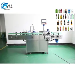 Adhesive Sticker Labeler For Beer Cans Water Wine Glass Applicator Mini Round Bottle Labeling Machine