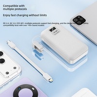 Batterie externe transfrontalière 2 sections sans soudure 21700, charge ultra-rapide, alimentation mobile en plastique multi-standard