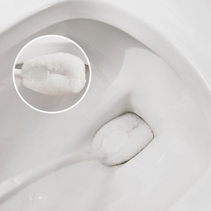 Plastic Clean Bathroom <b>Brush</b> Wall Mounted Soft Hair <b>Toilet</b> <b>Brush</b> Curved Long Handle <b>Toilet</b> <b>Cleaning</b> <b>Brushes</b> - Product Image 5