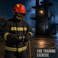 Casque de sécurité intégral avec lunettes, résistant aux chocs et à la chaleur, pour pompier, protection incendie, situations d'urgence