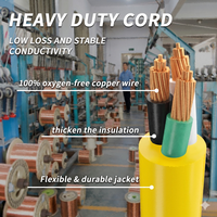 Cable de Extensión de Alta Resistencia con Indicador LED, Divisor de Corriente de 3 Vías y 15 Amperios, Enchufe Americano de 3 Clavijas
