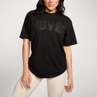 T-shirt personnalisé à col rond pour femme, en Spandex/Nylon, ample, léger, respirant, simple, tendance estivale, sexy, style streetwear pour adultes