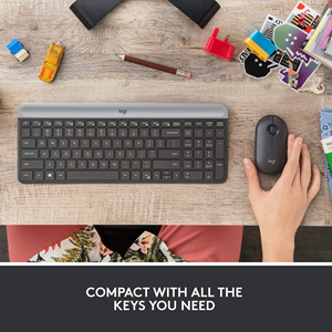 Ensemble <span class=keywords><strong>clavier</strong></span> et <span class=keywords><strong>souris</strong></span> <span class=keywords><strong>sans</strong></span> <span class=keywords><strong>fil</strong></span> <span class=keywords><strong>Logitech</strong></span> MK470, ultra fin, silencieux, touches à ciseaux à profil bas, batterie de 36 mois, pour bureau, maison, PC - Product Image 4