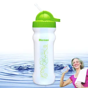 Aktif karbon ile Diercon açık taşınabilir su arıtıcısı şişe filtre şişesi 99.9999% bakteri ve toz kaldırabilir
