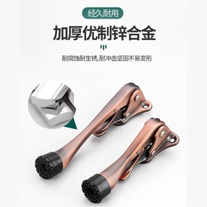Retenedor de puerta semiautomático tipo herradura, tope anticolisión, bloqueador de puerta de fijación libre - Product Image 4
