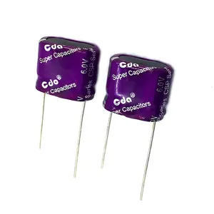 Capacitor super potência 6v 30f CSP-6R0L306R-TW, alta densidade de alta tensão capacitor super condensador