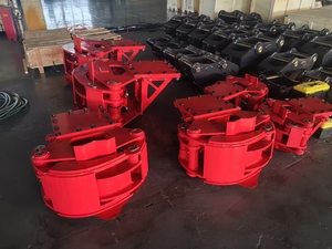 Cisaille hydraulique <span class=keywords><strong>pour</strong></span> arbres de 5 à 9 tonnes <span class=keywords><strong>pour</strong></span> <span class=keywords><strong>mini</strong></span>-excavatrice, avec moteur et rotation à 360 degrés, <span class=keywords><strong>pour</strong></span> la foresterie et la coupe de bois. - Product Image 3