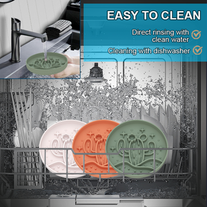 प्यारा कुत्ता बिल्ली चटाई कटोरे सिलिकॉन कैक्टस पालतू जानवर चूसने के साथ संवर्धन धीमी फीडर - Product Image 5