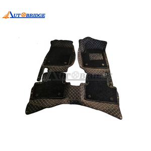 Alfombrillas de Coche 3D de Cuero de Lujo Autobridge, Material XPE, Accesorios Interiores para Coche, Revestimiento de Piso, Alfombrillas 7D para Hyundai Santa Fe TM - Product Image 3