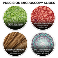 Forest 100 Items Various Prepared Slides Plant Animal Human Insect Fungus Bacterial Medical Science Microscope Lab Educational