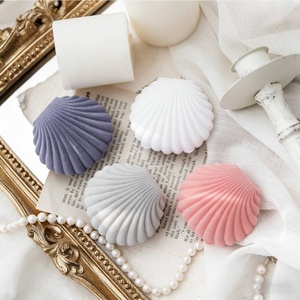 Solid Flocked Shell Jewelry Packaging <b>Box</b> for Earrings Pendants <b>Rings</b> Necklaces Shell Jewelry Packaging <b>Box</b> with logo - Product Image 3