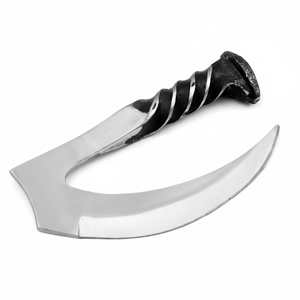 Gran oferta, cuchillo de hacha de Pizza con punta de carretera de ferrocarril forjado hecho a mano personalizado para caza, Camping, doble aplicación como cuchillo de cocina de utilidad - Product Image 1