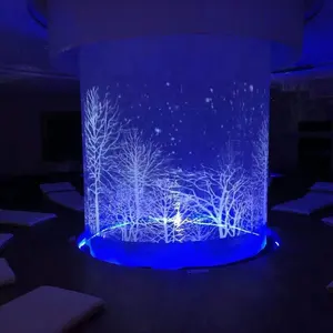 Yükseltilmiş holografik Mesh projeksiyon perdesi yeni sürüm projeksiyon ekranları