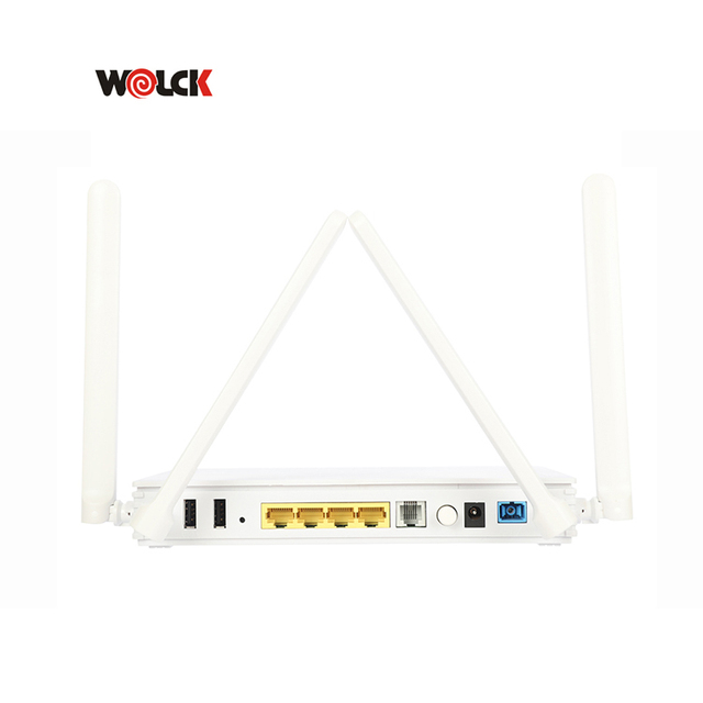 Wolck FTTH GPON/EPON Dual-Band 2.4GHz/5GHz ONU with 1GE+3FE+1POTS Dual WiFi XPON Fiber Optic Equipment