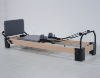Gericon G-PR001 Pilates Reformer en bois d'érable et aluminium, écologique, durable, réglable, multifonctionnel, pour la salle de sport, la maison et le studio