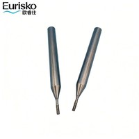 Jeu de fraises diamantées électroplaquées professionnelles pour le lissage et l'usinage de précision des petits trous dans la céramique technique en zircone