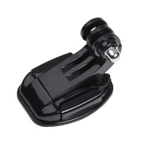 Casque de caméra d'action électrique, montage adhésif incurvé de montage en Surface, autocollant + crochet en J, accessoires pour go pro Heros 10 9 8 7 6 5