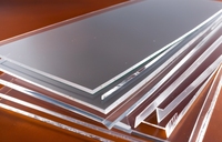 Feuille acrylique transparente/blanche haute résistance de 2 à 12 mm, plastique mat/givré/brillant pour panneau lumineux LED et diffuseur de signalisation