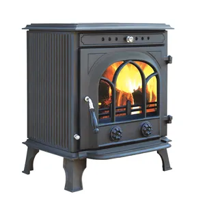 China Manufacturer High Heating Capacity Cast Iron Material Made Wood Burning Fireplaces stoves