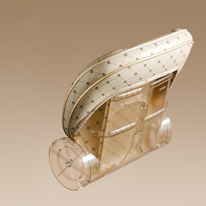Chaise haute ergonomique pliable en plastique de style européen, réglable en hauteur, écologique, pour bébé, salon, hôpital - Product Image 3