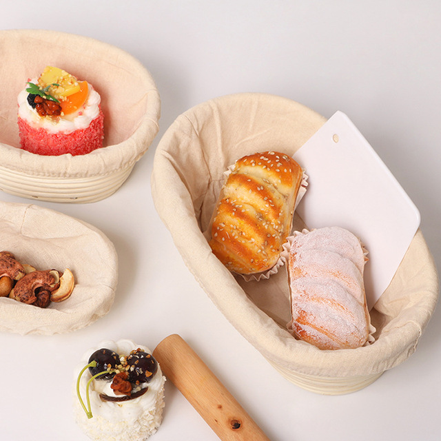 Home Munal Bakeware Equipment Sourdough Starter Warmer Bread Baking Tool Supplies Bread Proofing Basket With Cotton Cover