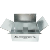 Boîte isotherme d'expédition personnalisable, écologique, recyclable, avec impression extérieure