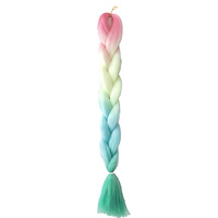 Perruque tressée géante en fil doré laser, mèches épaisses dégradées, style célébrité