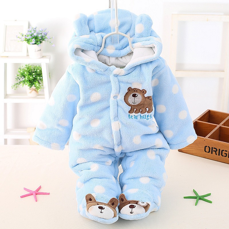 Baby Fleece Romper - Warm Winter Jumpsuit for Infants Baby Fleece Romper - Warm Winter Jumpsuit for Infants