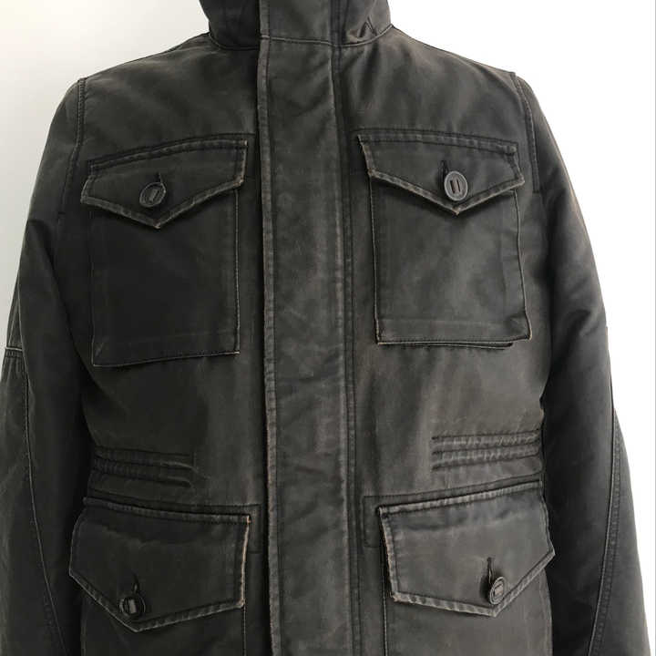 Veste classique cirée pour hommes, veste d