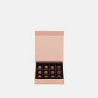 Boîte de 48 emballages alimentaires vides en carton écologique pour bonbons et chocolats, longue boîte cadeau rose pour truffes au chocolat