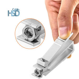 Fixations en aluminium pour rack de serveur d'ordinateur Outil d'extraction d'écrou carré pour le démontage d'armoires et l'installation de sertissage - Product Image 5