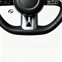 Volant de direction personnalisé en cuir véritable noir et carbone pour Mercedes-Benz W117 Classe E et Classe G