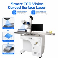 Nouvelle machine de marquage laser à fibre 3D pour surfaces cylindriques et sphériques, scanner dynamique auto-développé, haute précision pour métaux, compatible DXF AI