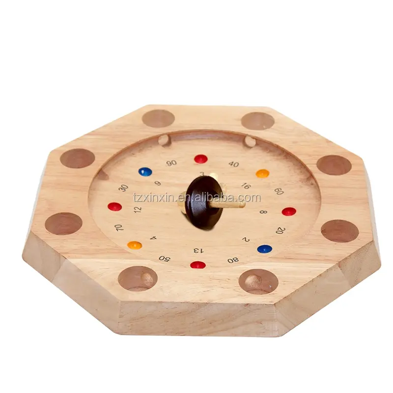 Mini conjunto de jogos de roleta tyrolean, jogo de tabuleiro de madeira para diversão jogando no ktv & bar e beber