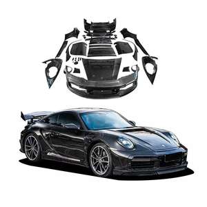 Kit complet en fibre de carbone personnalisé 3K - Capot, spoiler et garniture intérieure pour voiture de sport 992/<span class=keywords><strong>718</strong></span>, modification inspirée de la course automobile - Product Image 2