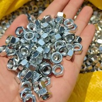OEM ODM Mur Baut Hexagonal Baja Karbon DIN934 Warna Putih Biru Seng Tahan Korosi Set Mur Baut Hexagonal Grosir M5 M6 M8 M10